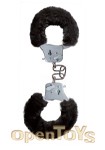 Furry Fun Cuffs - Black Plush (Scala - ToyJoy)