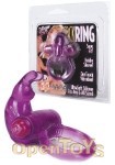 Rabbit Silicone Vib Cockring Purple (SevenCreations)