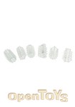 Power Stretchy Penis Sleeve 6 Pieces Set - Clear (Scala - ToyJoy)