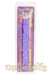Crystal Jellies Jr. Double Dong 12 Inch - Purple (Doc Johnson)