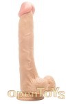 Realistic Cock - 10 Zoll - with Scrotum - Skin (RealRock)