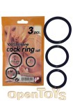 Silicone Cock Ring Set - 3 Stck (You2Toys)