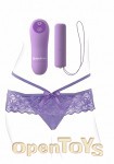 Crotchless Panty Thrill-Her - Purple (Pipedream - Fantasy for Her)