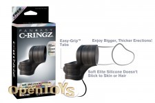 Mr. Big Cock Ring and Ball Stretcher - Black 