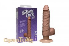 The Realistic Cock - UR3 Vibrator - 7 Inch  - Brown 