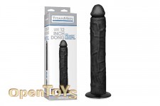 UR3 Dong with Suction Cup - 12 Inch - Black 