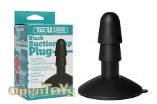 Vac-U-Lock Suction Cup Plug - Black 