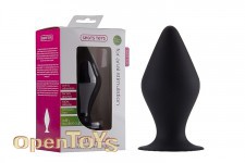 Butt Plug with Suction Cup - Medium - Black 