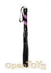 Whip PVC Black with Purple Sripes A (Shots Toys)