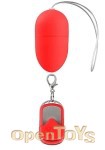 10-Speed Remote Vibrating Egg Red - Medium Size (Shots Toys)