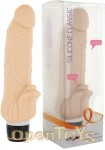 Silicone Classic Stim Vibrator - Nude (Seven Creations)