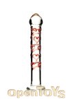 Red Hearts Glass Dildo (Adam&Eve)