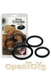 Sexy Circles Black Cockring Set (You2Toys)