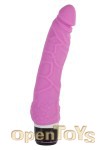 Silicone Classic Slim Vibrator - Pink (Seven Creations)