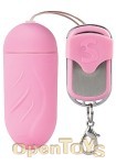 10-Speed Remote Vibrating Ribbed Egg - Pink (Shots Toys)