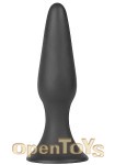 Silky Buttplug Medium Size - Black (Shots Toys)