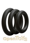 OptiMALE - 3 C-Ring Set - Thick - Black (Doc Johnson)