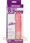 Crystal Jellies Dong 8 Inch - Pink (Doc Johnson)