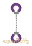 Beginners Furry Leg Cuffs - Purple (Shots Toys - Ouch!)