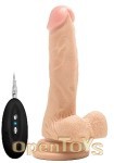 Vibrating Realistic Cock - 7 Zoll - Skin (RealRock)