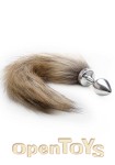 Fox Tail Buttplug - Silver (Shots Toys - Ouch!)