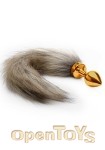 Fox Tail Buttplug - Gold (Shots Toys - Ouch!)