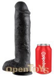 11 Inch Cock - with Balls - Black (Pipedream - King Cock)