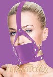 Leather Mouth Gag - Purple (Shots Toys - Ouch!)