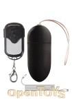 Rechargeable Vibrating Egg Black - Big Size (Shots Toys)