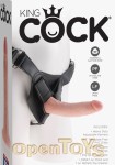 Strap On Harness with Cock - 7 Inch - White (Pipedream - King Cock)