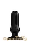 Buttplug - Rubber - 5 Inch - Model 4 - Black (Bottom Line)