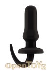 No. 13 Butt Plug Rubber - 6 Inch - Black (SONO)