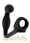 No. 2 Butt Plug with Cockring - Black (SONO)