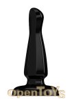 Buttplug - Rubber - 7 Inch - Model 3 - Black (Bottom Line)