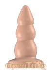 Buttplug - Rubber - 7 Inch - Model 6 - Flesh (Bottom Line)