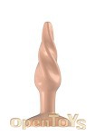 Buttplug - Rubber - 6 Inch - Model 5 - Flesh (Bottom Line)