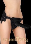 Deluxe Silicone Strap On - 10 Inch - Black (Shots Toys - Ouch!)