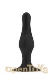 Butt Plug with Suction Cup - Medium - Black (Shots Toys)