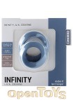 Infinity - L and XL Cockring - Blue (Shots Toys - Mjuze)