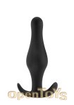 Butt Plug with Handle - Medium - Black (Shots Toys)