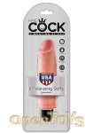 6 Inch Vibrating Stiffy - Skin (Pipedream - King Cock)