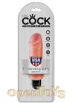 5 Inch Vibrating Stiffy - Skin (Pipedream - King Cock)