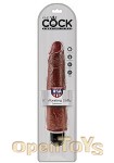 9 Inch Vibrating Stiffy - Brown (Pipedream - King Cock)