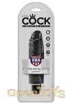 6 Inch Vibrating Stiffy - Black (Pipedream - King Cock)