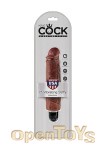 7 Inch Vibrating Stiffy - Brown (Pipedream - King Cock)