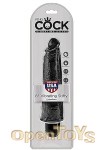 8 Inch Vibrating Stiffy - Black (Pipedream - King Cock)