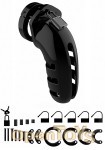 Model 06 - Chastity - 5.5 Inch - Cock Cage - Black (Shots Toys - Mancage)