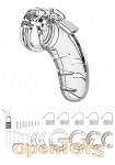 Model 03 - Chastity - 4.5 Inch - Cock Cage - Transparent (Shots Toys - Mancage)