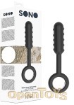 No. 61 Dildo with Metal Ring - Black (SONO)