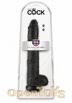 14 Inch Cock - with Balls - Black (Pipedream - King Cock)